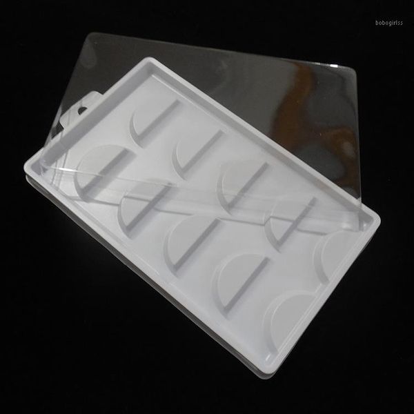 

pairs/10 set 3d eyelash makeup display plastic container eyelashes storage packing box reuseable boxes transparent1