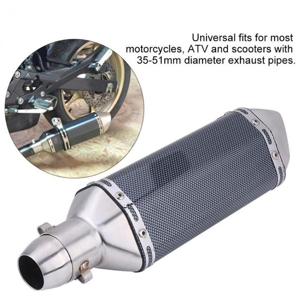 

motorcycle exhaust system universal dirt bike modified escape muffler pipe with db killer for motorcycles fit diameter 36mm-51mm