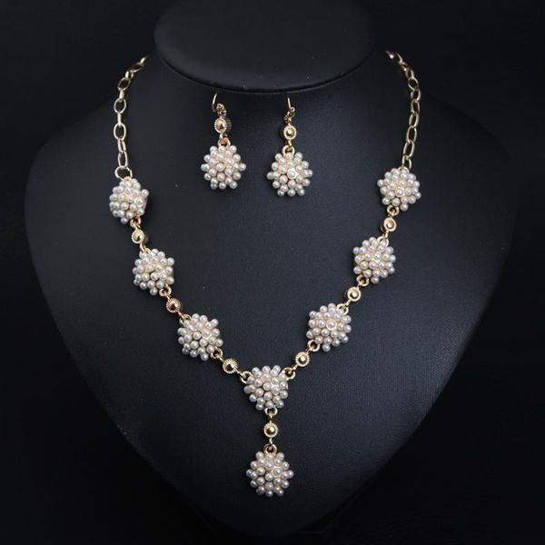 

earrings & necklace african jewelry pendant charm bridal crystal gift dubai elegant women dance party fashion set, Silver