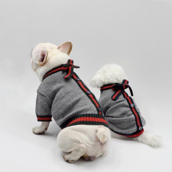 

pet clothes dog method shiba inu bowknot sweater soft fur cat apparel