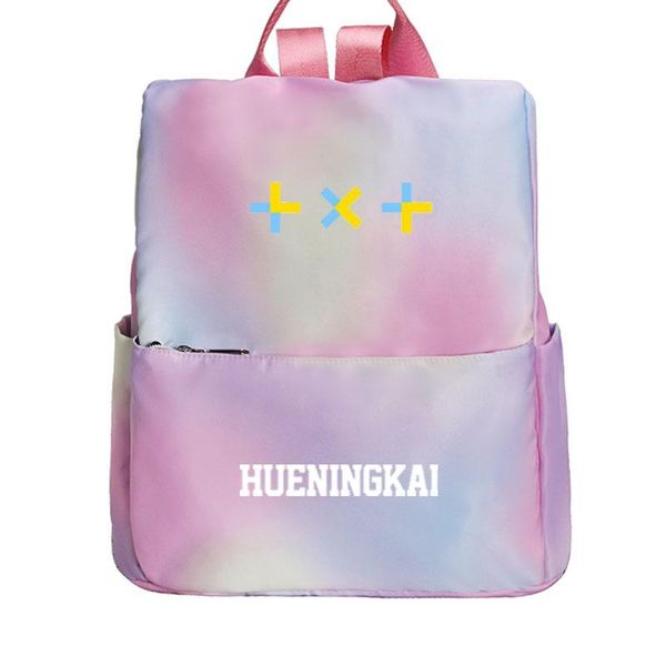 

backpack arrival txt beomgyu korean star pink school bags for teenage girls kpop gradient bookbag travel