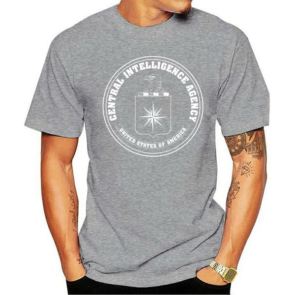 

men's t-shirts sell 2021 fashion cia central intelligence agency usa navy black cotton t-shirt, White;black