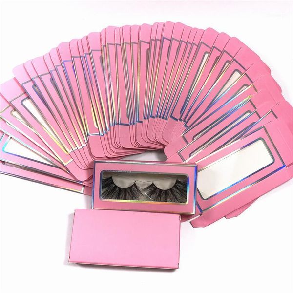 

wholesale paper eyelash packaging box lash boxes custom logo faux mink lashes strip empty case bulk vendors1