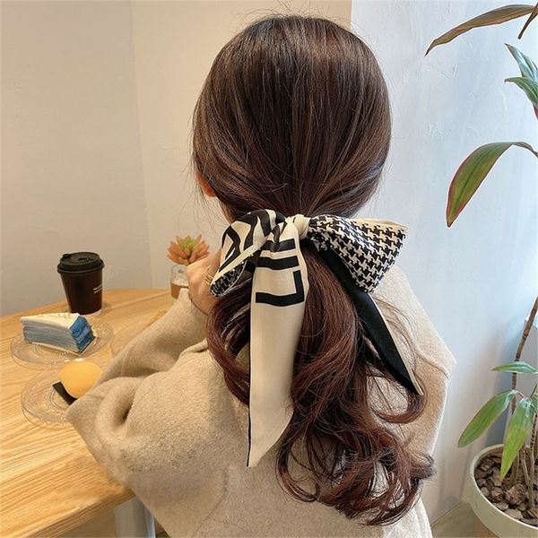 

ajk french elegant silk ties scarf headscarfadvanced cravat headband headband, Black;gray