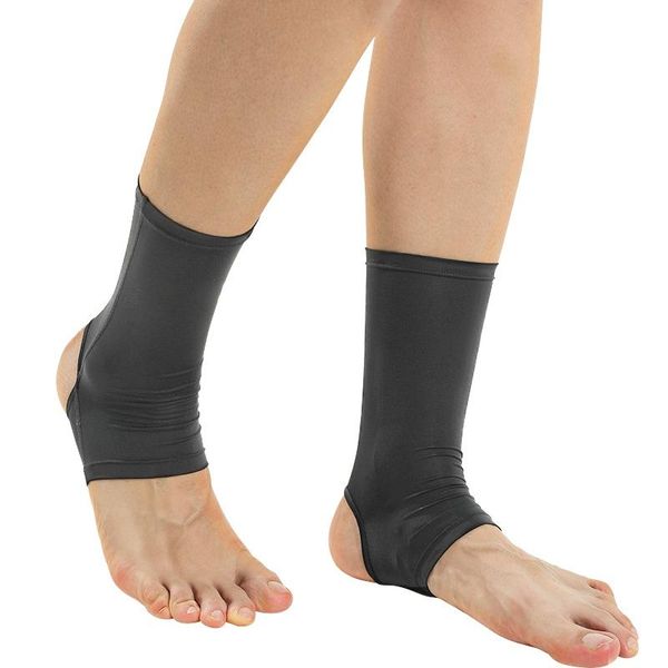 

ankle support sports socks outdoor cycling fitness basketball protector ion pain relief pressure, Blue;black