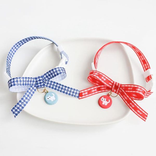 

cat collars & leads collar breakaway with cute bow tie and bottle cap pendant adjustable safety kitten for kitty pet small dogs