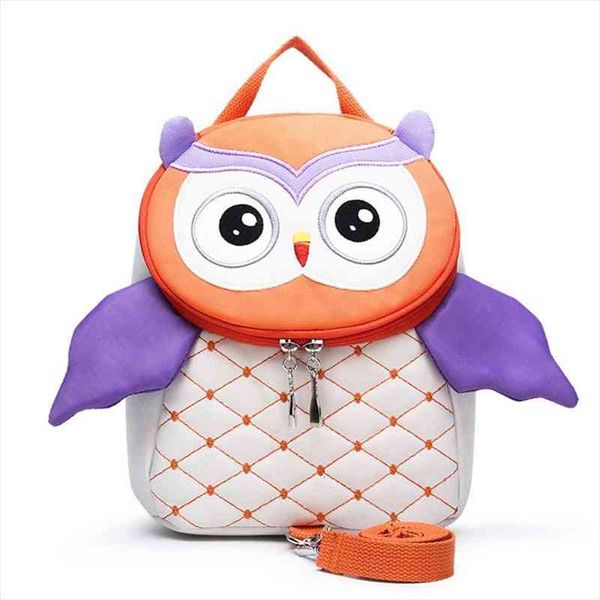

aged 1 5 anti lost school bags toddler backpack kids baby cartoon 3d owl pattern kindergarten boys girls mochila infantil