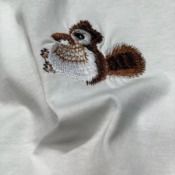 

fashion t shirt 2021 spring and summer sg208 celebrity temperament leisure cartoon white pullover loose mercerized cotton female