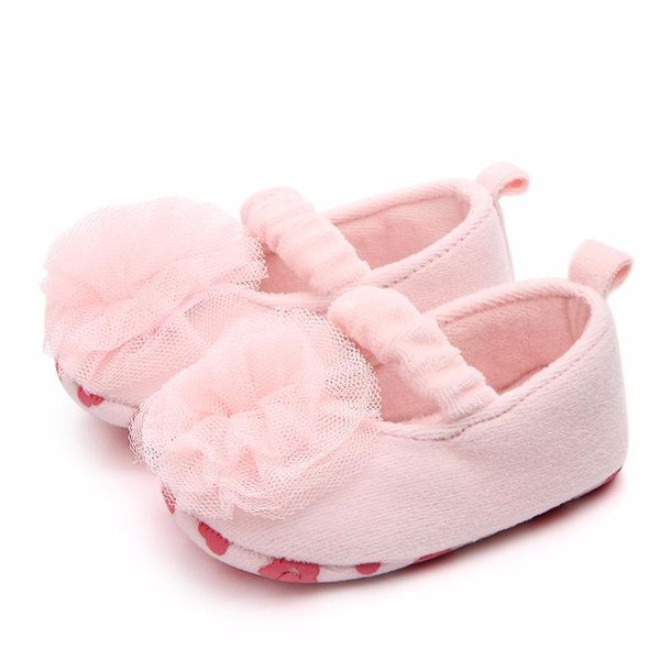 

first walkers born baby girls shoes cotton soft sole infant toddler crib summer cute party/wedding