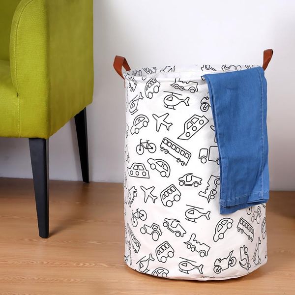 

Hanayuki Folding Laundry Basket Round Storage Bin Bag Large Hamper Collapsible Clothes Toy Bucket Organizer & Organization