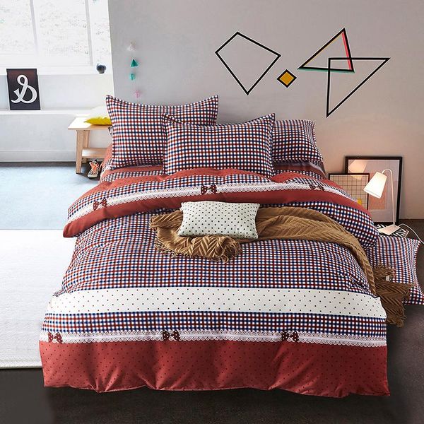 

bedding sets (quilt cover + pillowcase) 3-piece quilt brushed four-season universal with multiple specifications