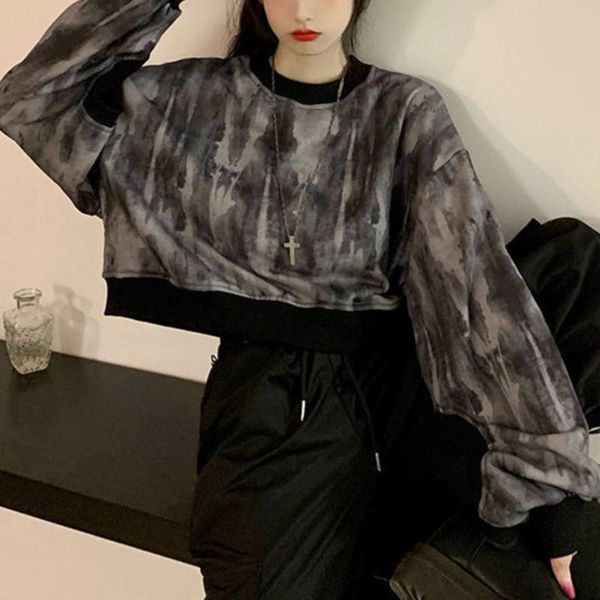 

women's hoodies & sweatshirts sxgoth sweatshirt halloween girl hoodie fall pastel goth black alt harujuku thick streetwear women grunge