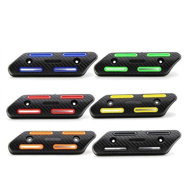 

motorcycle exhaust system universal off road 25-51mm pipe muffler heat shield protector cover tube bicycle protection anti-scalding