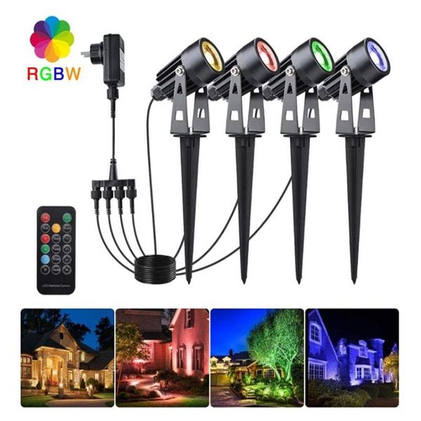 

ledrgbww outdoor lawn waterproof tree courtyard garden projection lamp