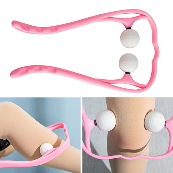 

accessories hand roller neck shoulder dual trigger point u-shape therapy manual self massager pressure relieve