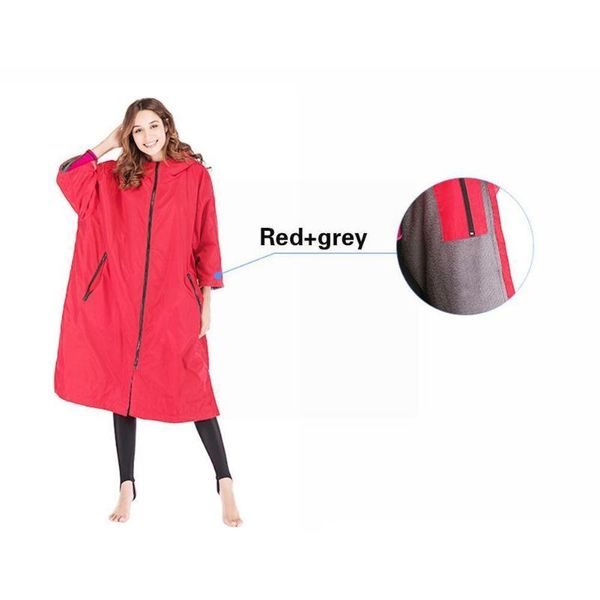 

swim wear quick-drying suit dry robe waterproof long sleeve double sports layer coat poncho warm hoodie wet neoprene diving