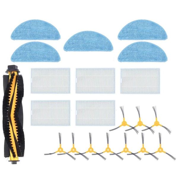 

vacuum cleaners -mop cloths hepa filter side brush for proscenic 800t 820s cleaner main roller mopping rag replacement accessories