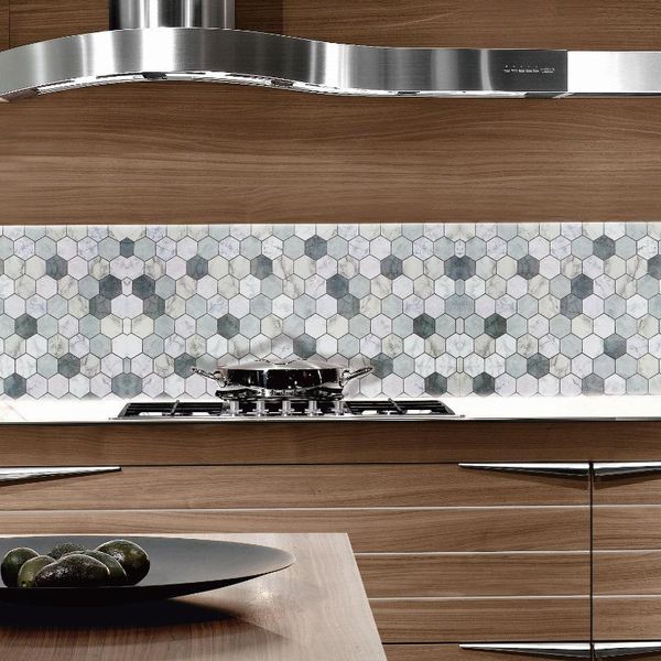 

wallpapers kitchen grease-proof sticker thickened marble wallpaper self-adhesive water, oil heat resistance