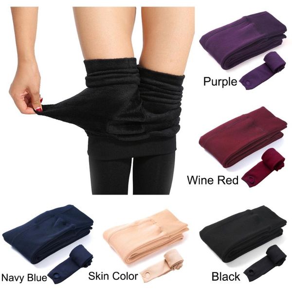 

warm winter stretch leggings stirrup thick for ladies high waist maternity bottoms, White