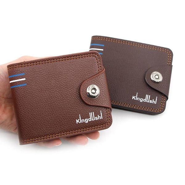 

wallets 2021 short men low price coin bag carteira purse man leather small wallet clutch money dollar portomonee heren, Red;black