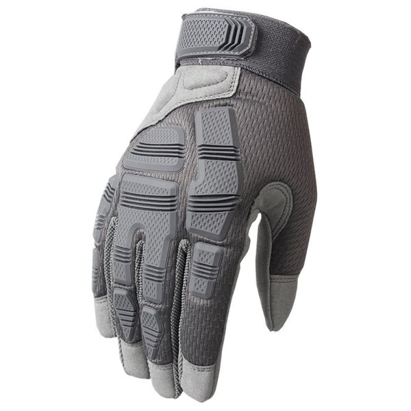 

trendy outdoor climbing gloves silicone non slip glove designer field wearable mittens male collision protective mitten, Black