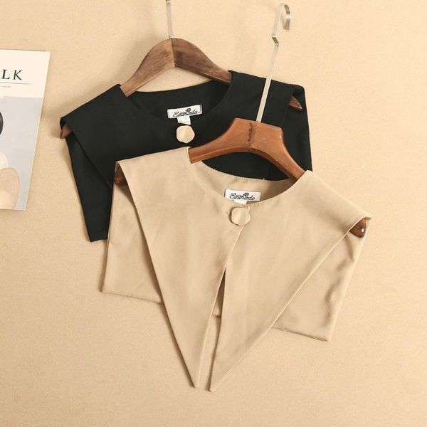 

scarves fake collar shawl sleeveless shoulder decorate fashion, Blue;gray