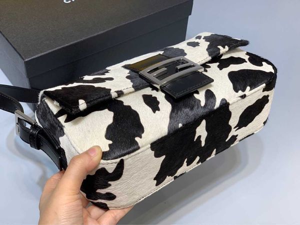 

horse hair french stick underarm bag for girls' single shoulder fashionable and versatile cow leather real wome