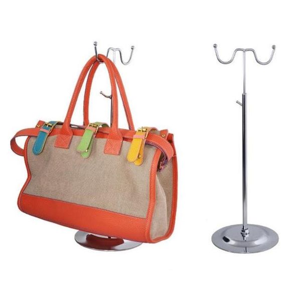

hooks & rails sale wig handbag holder adjustable metal women's hairpiece bags purse stand rack clothing display prop