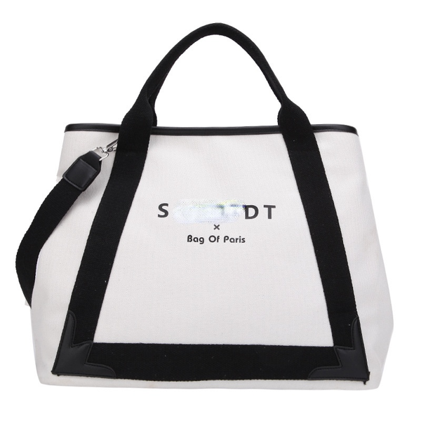 

fashion tote bag shoulder bag letter print large capacity female casual canvas handbag