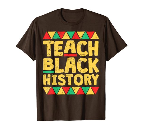 

teach black history, month school teacher gift t-shirt, White;black