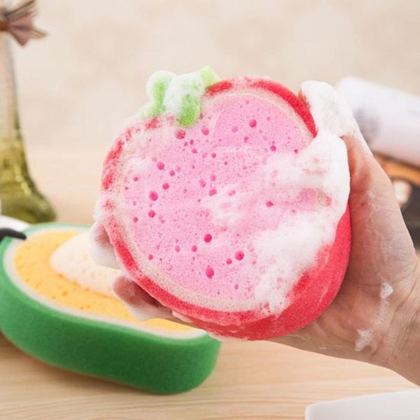 

cleaning cloths 1pc household kitchen efficient clean dish cloth fruit sponge scouring pads bowl pot pan type tool supplies
