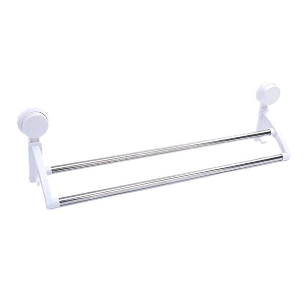 

towel racks bar double layer rack bathroom kitchen wall-mounted holder