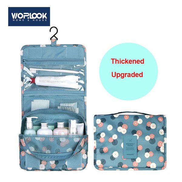 

storage boxes & bins foldable cosmetics bags useful toiletry consolidation bag travel business trip luggage bathroom waterproof mesh