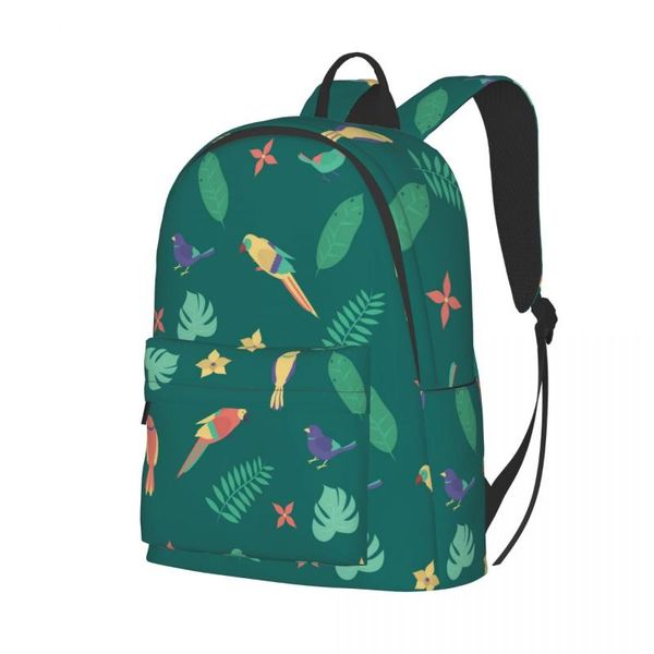 

backpack tropical leaves flowers 2021 bag fashion travel school shoulder