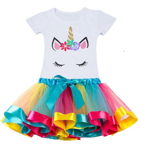 

baby girl tutu skirt summer mini princess pettiskirt birthday party clothes girls children clothing rainbow tulle skirts