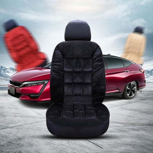 

seat cushions autumn winter universal plush car front cover cushion auto soft pad mat
