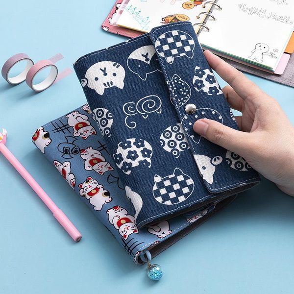 

notepads net celebrity japanese style strap hand ledger girl heart cute portable diary creative cartoon soft leather loose-leaf notebook, Purple;pink