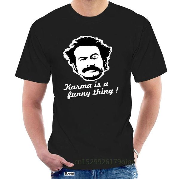 

men's t-shirts karma is a funny thing my name earl tv show t shirt @124372, White;black