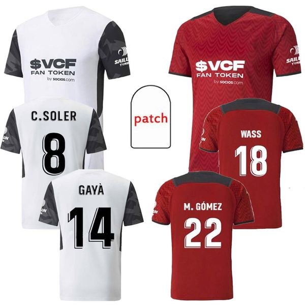 

21 22 valencia cf soccer jerseys c.soler 2021 2122 cutrone gameiro oliva gaya manu vallejo football shirt m.gomez g.paulista mens jersey kid, Black;yellow