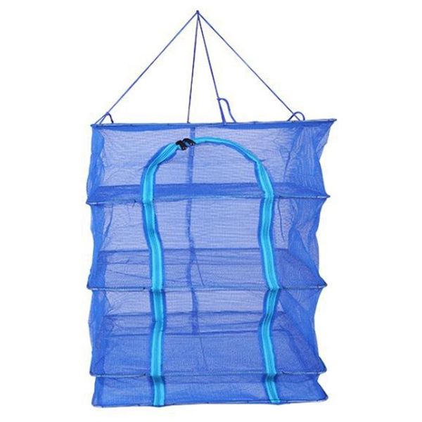 

three-layer folding drying cage square thickened fish net storage bags