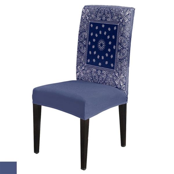 

chair covers blue pattern ethnic dining spandex elastic printing el kitchen wedding supplies
