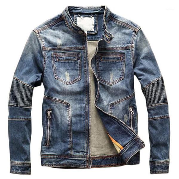 

men's jackets vintage summer coats denim automotive designer mens overcoats workout baseball jeans jacket for men clothing 4xl, Black;brown