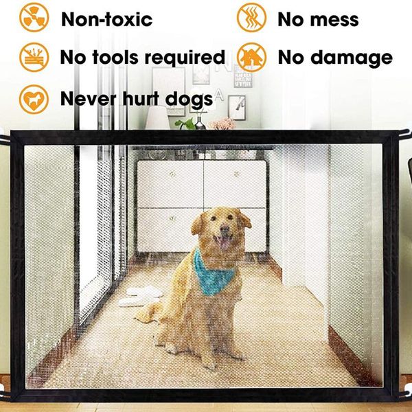 

cat carriers,crates & houses pet dog fences isolated network stairs gate folding mesh playpen for baby safety fence cage accessories