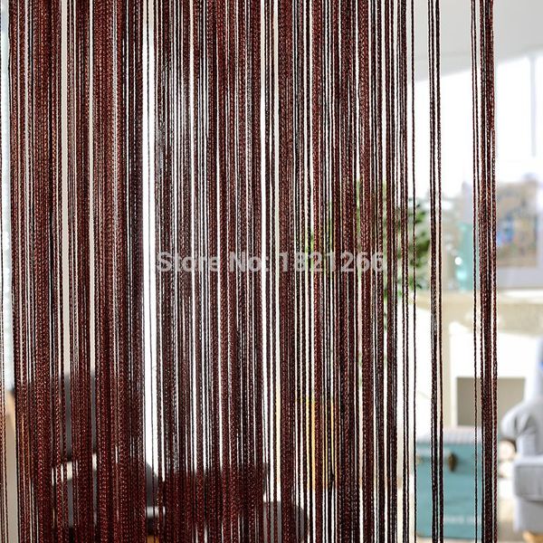 

300x260cm solid color curtains stripe white blank gray classic line curtain window blind valance room divider door decorative & drapes