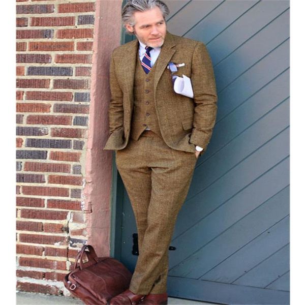 

men's suits & blazers gentlemen slim fit khaki 3 piece wedding tuexdos formal prom suit party blazer (jacket+pants+vest) custom made, White;black