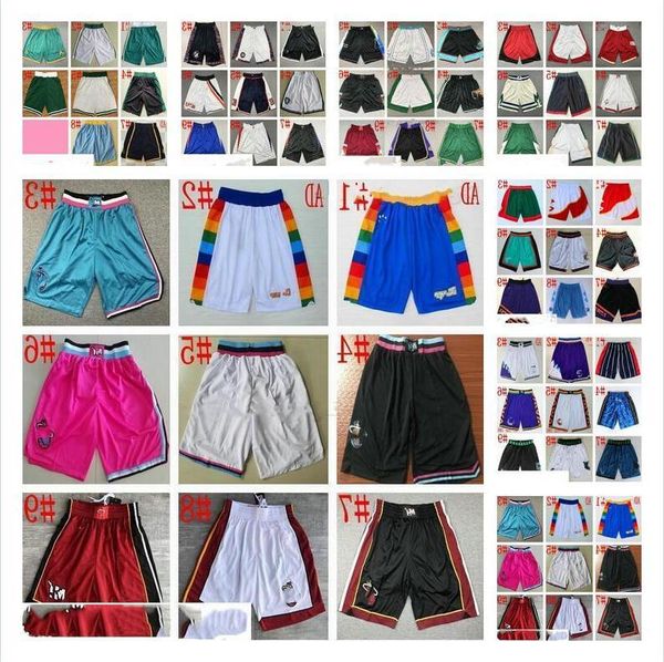 

team basketball shorts sport short drawstring elastic waist blue white black red pink city men good stitched s-xxl