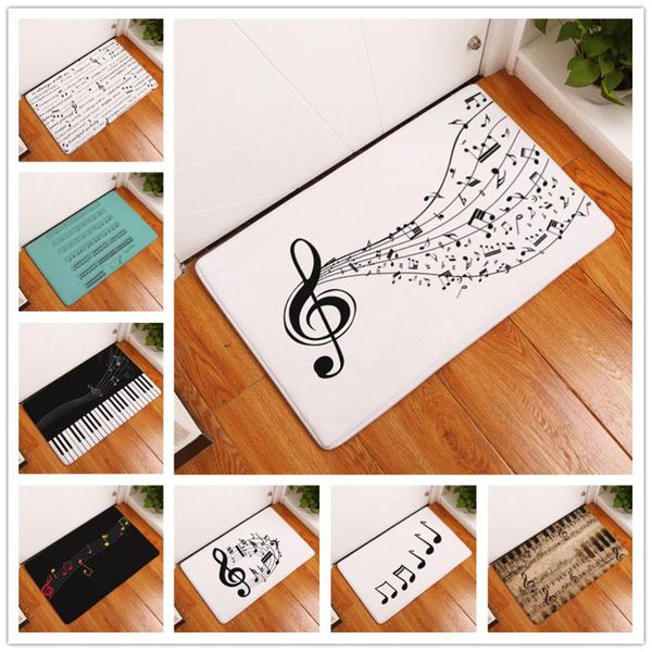 

cushion/decorative pillow home decor doormat guitar piano notes carpets non-slip kitchen rugs for living room floor mats tatami 40x60 50x80c