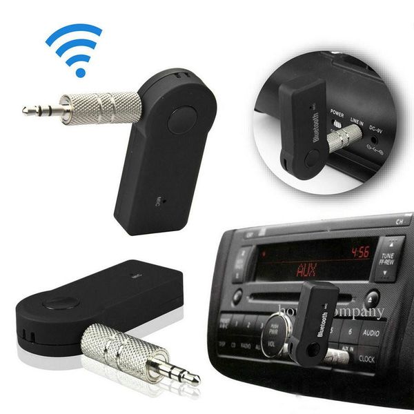 

2021 v3.0 edr 3.5mm bluetooth music audio stereo adapter receiver for car aux in home speaker mp3 free