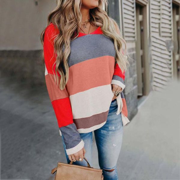 

women's sweaters women knitted leopard print v-neck long sleeve pullover loose fit casual female sweater ropa mujer, White;black