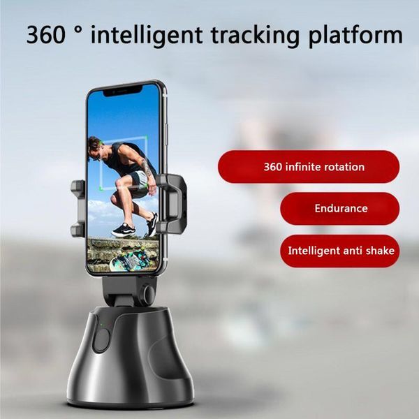 

selfie monopods 360 rotation auto object tracking ai intelligent smart shooting stick vlogging video camera abs phone holder